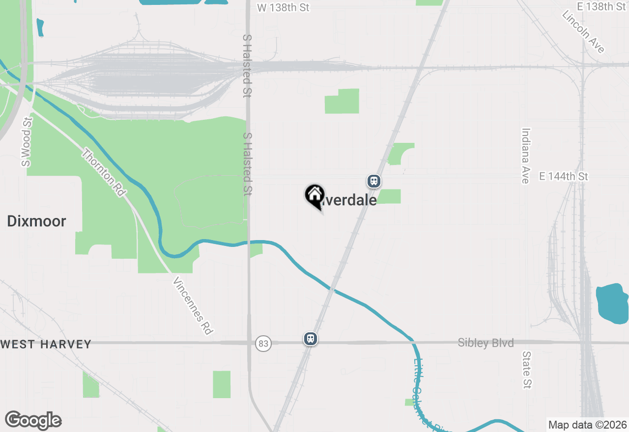 Map of 14514 S Parnell Avenue, Riverdale, IL 60827