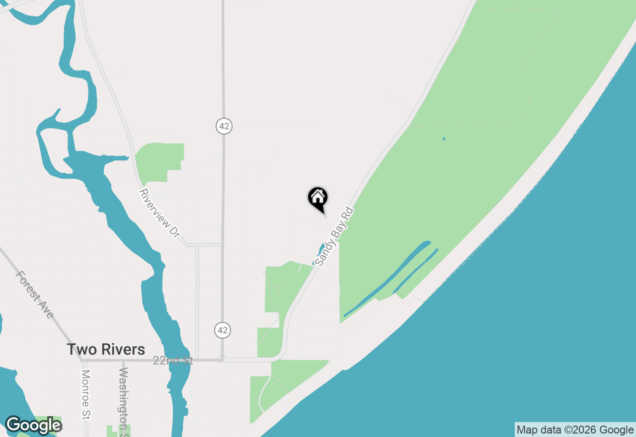Map of 334 Lake Breeze Way, Two Rivers, WI 54241
