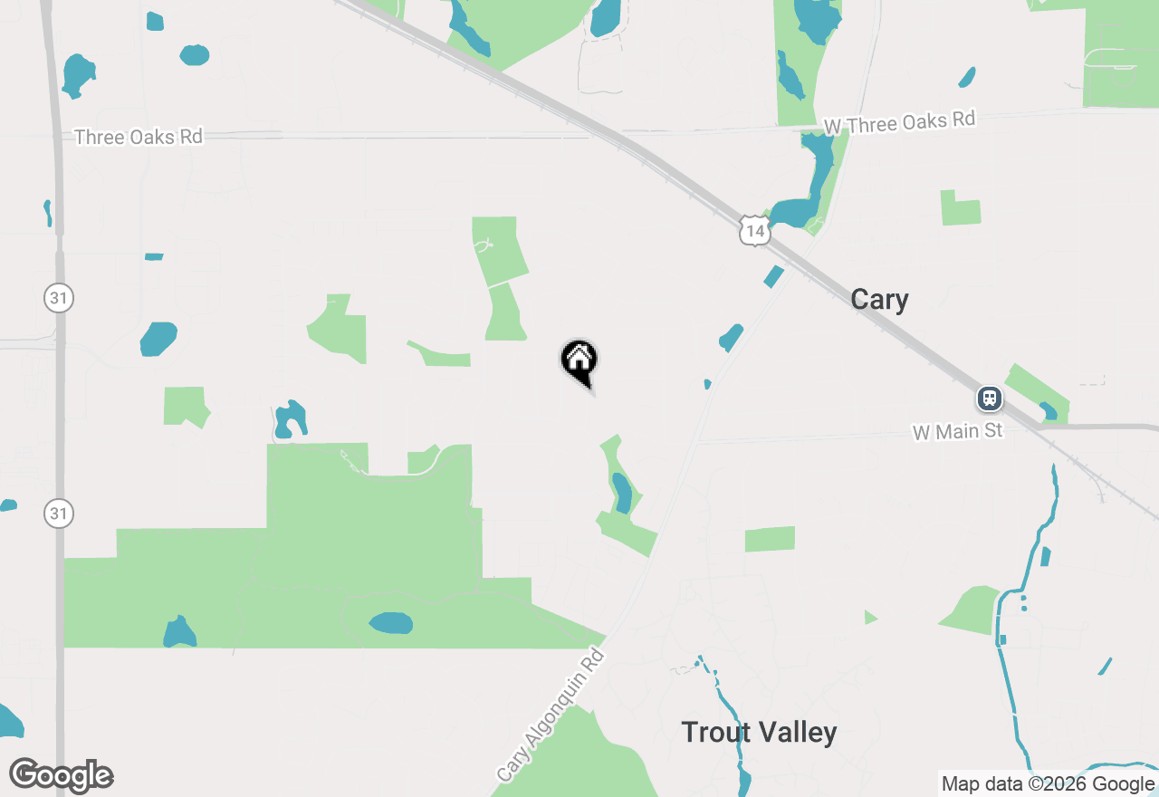Map of 38 Chelsea Lane, Cary, IL 60013
