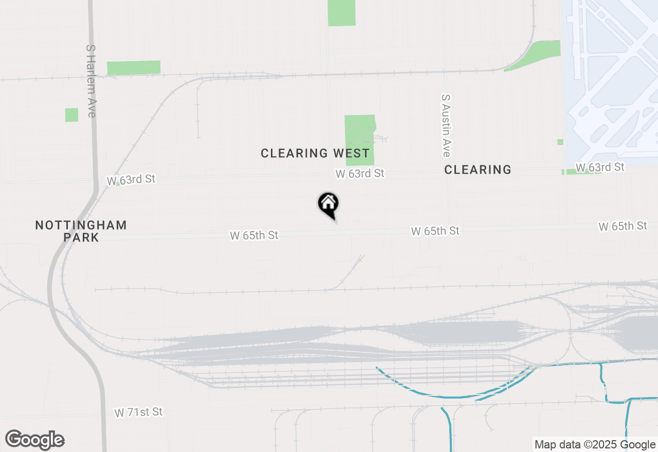 Map of 6444 S Narragansett Avenue #3W, Chicago, IL 60638