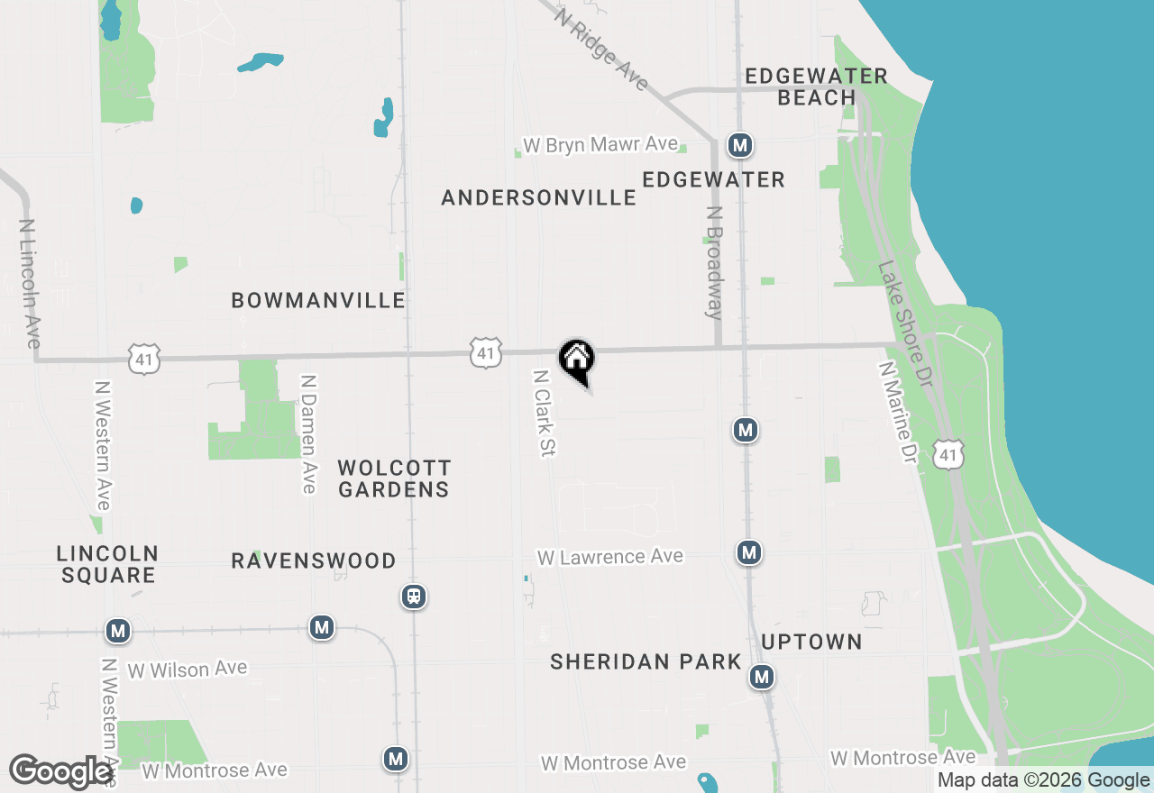 Map of 1448 W Carmen Avenue #1, Chicago, IL 60640