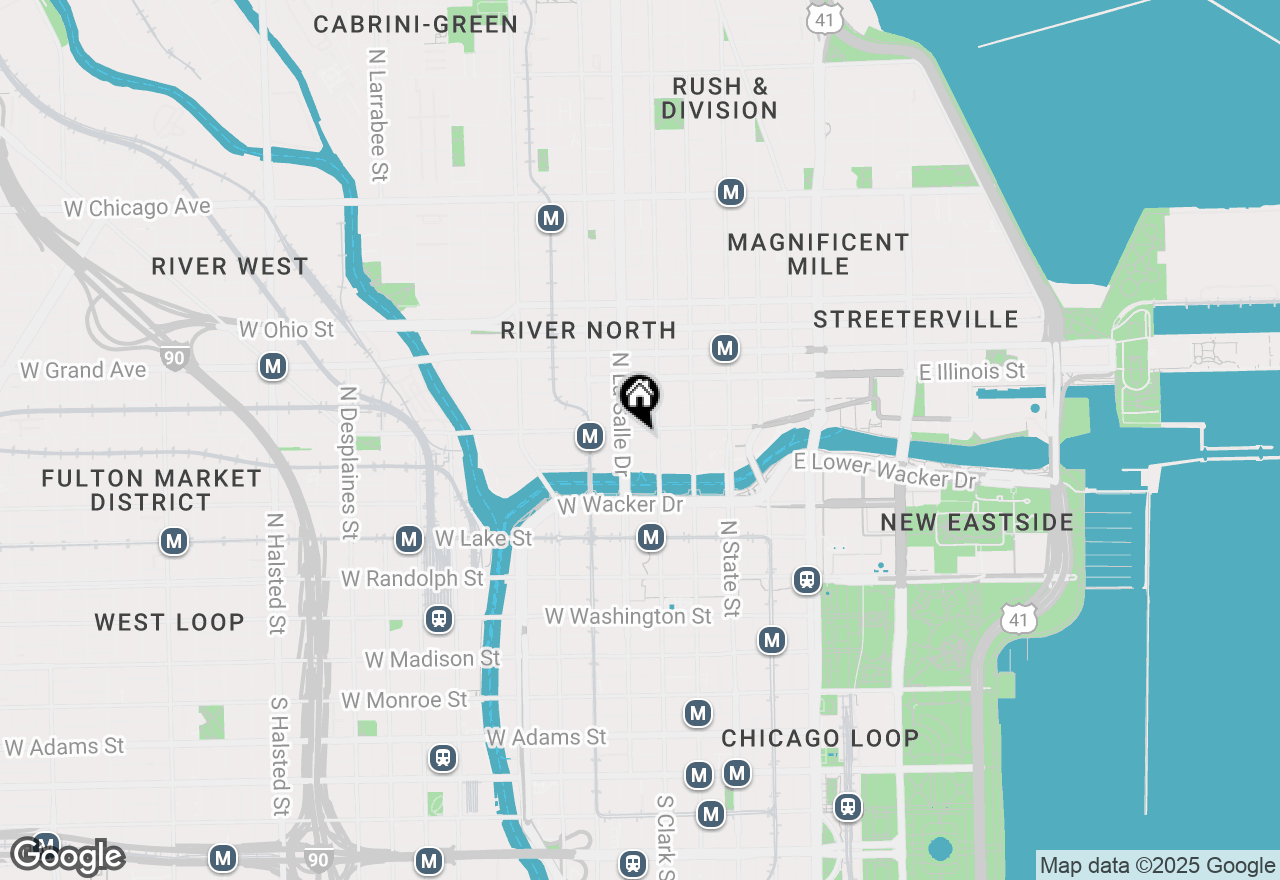 Map of 345 N Lasalle Drive #2001, Chicago, IL 60654