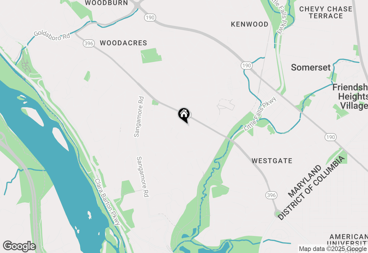 Map of 5205 Brookeway Drive, Bethesda, MD 20816