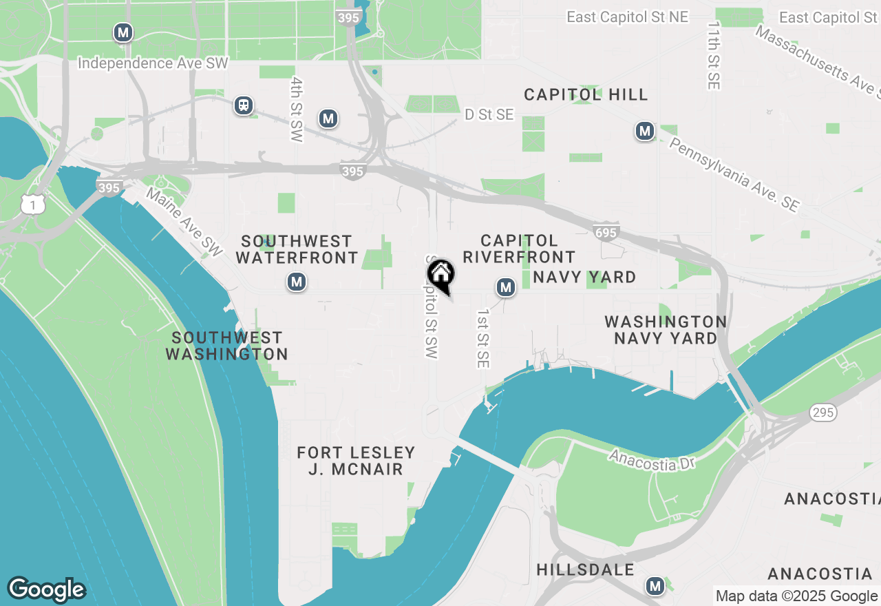 Map of 1211 Van Street Se #1003, Washington, DC 20003