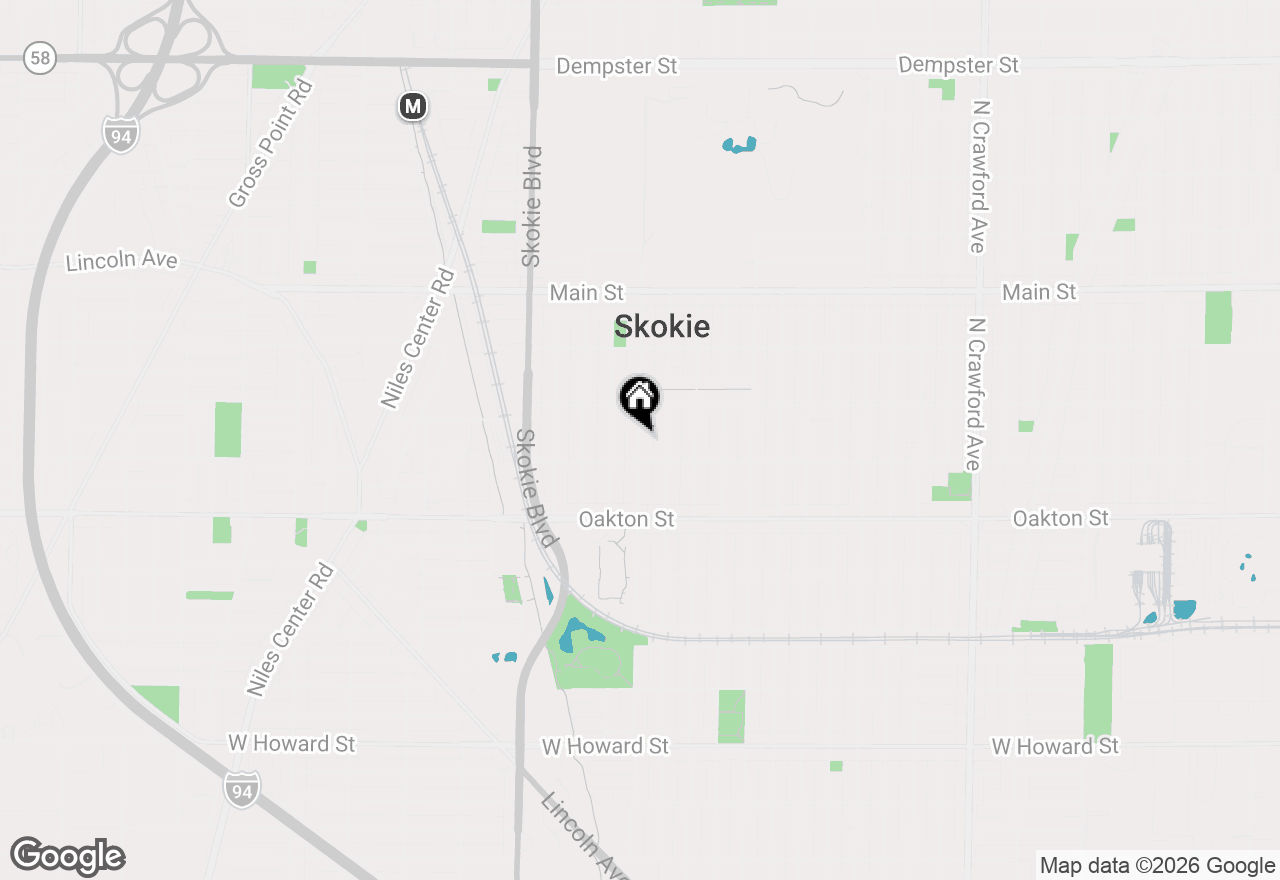 Map of 8136 Kenton Avenue, Skokie, IL 60076