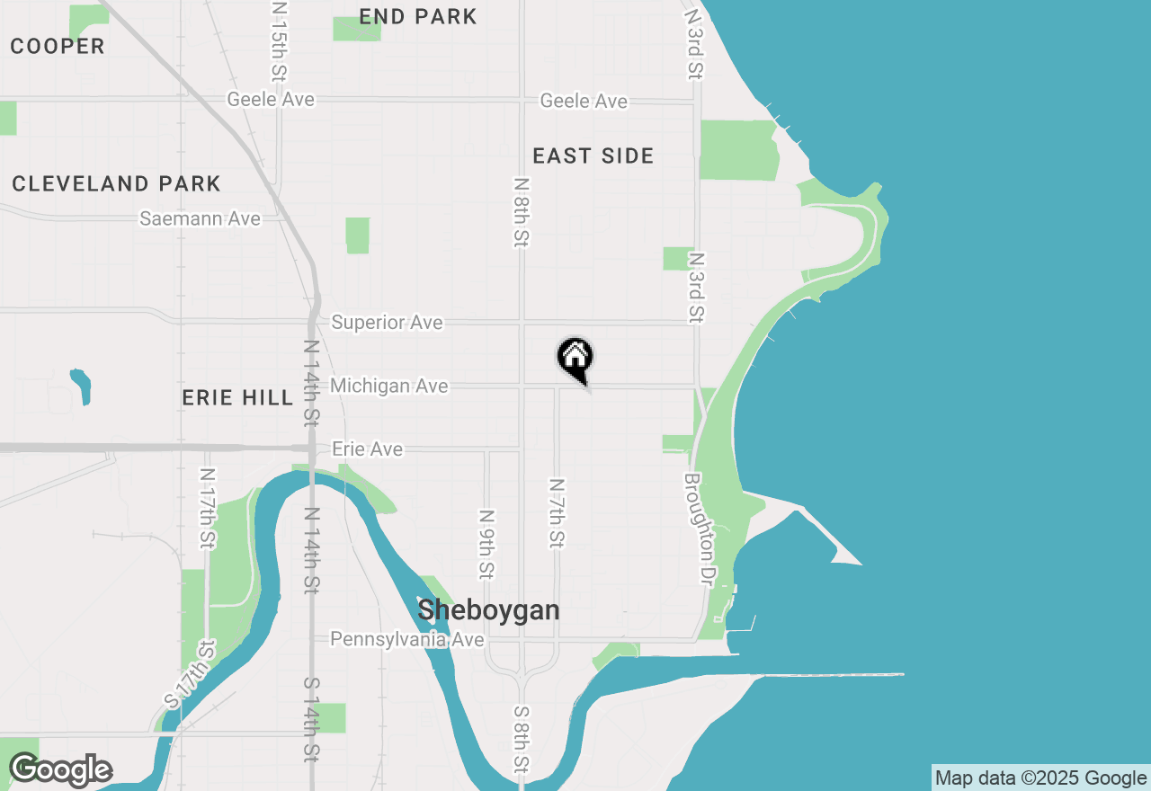 Map of 615 Michigan Ave #617, Sheboygan, WI 53081