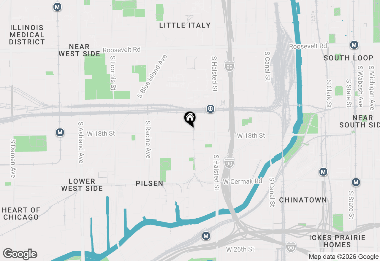 Map of 944 W 18th Street, Chicago, IL 60608