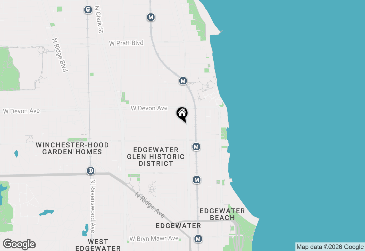 Map of 1215 W Rosemont Avenue #1, Chicago, IL 60660