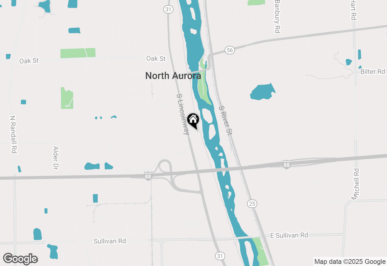 Map of 161 S Lincolnway, North Aurora, IL 60542