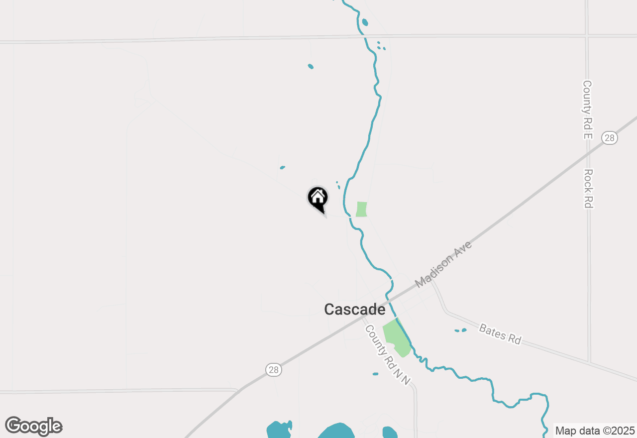 Map of 209 North Ave, Cascade, WI 53011