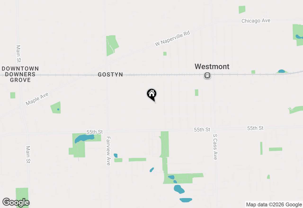 Map of 5303 Victor Street, Downers Grove, IL 60515
