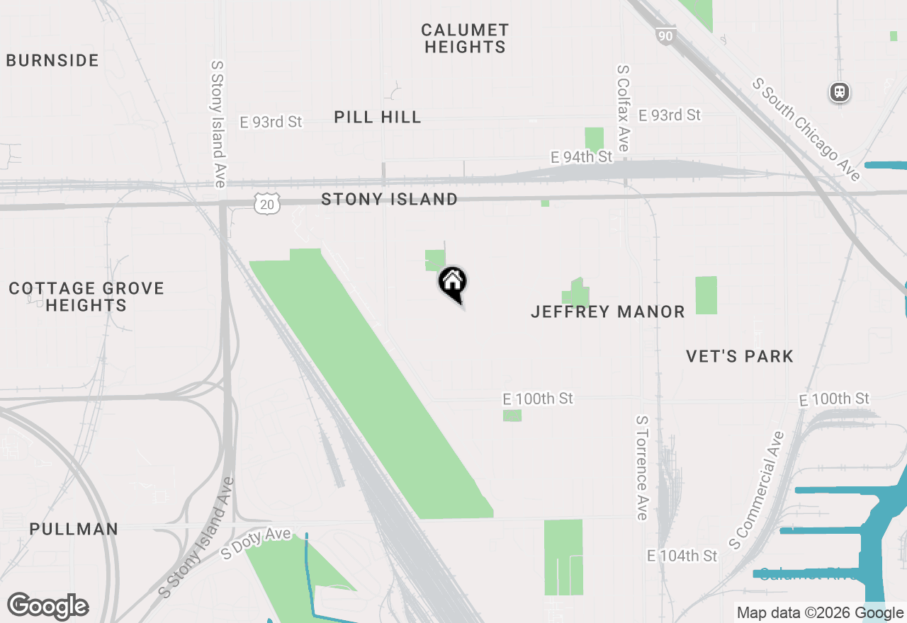 Map of 9748 S Merrion Avenue, Chicago, IL 60617