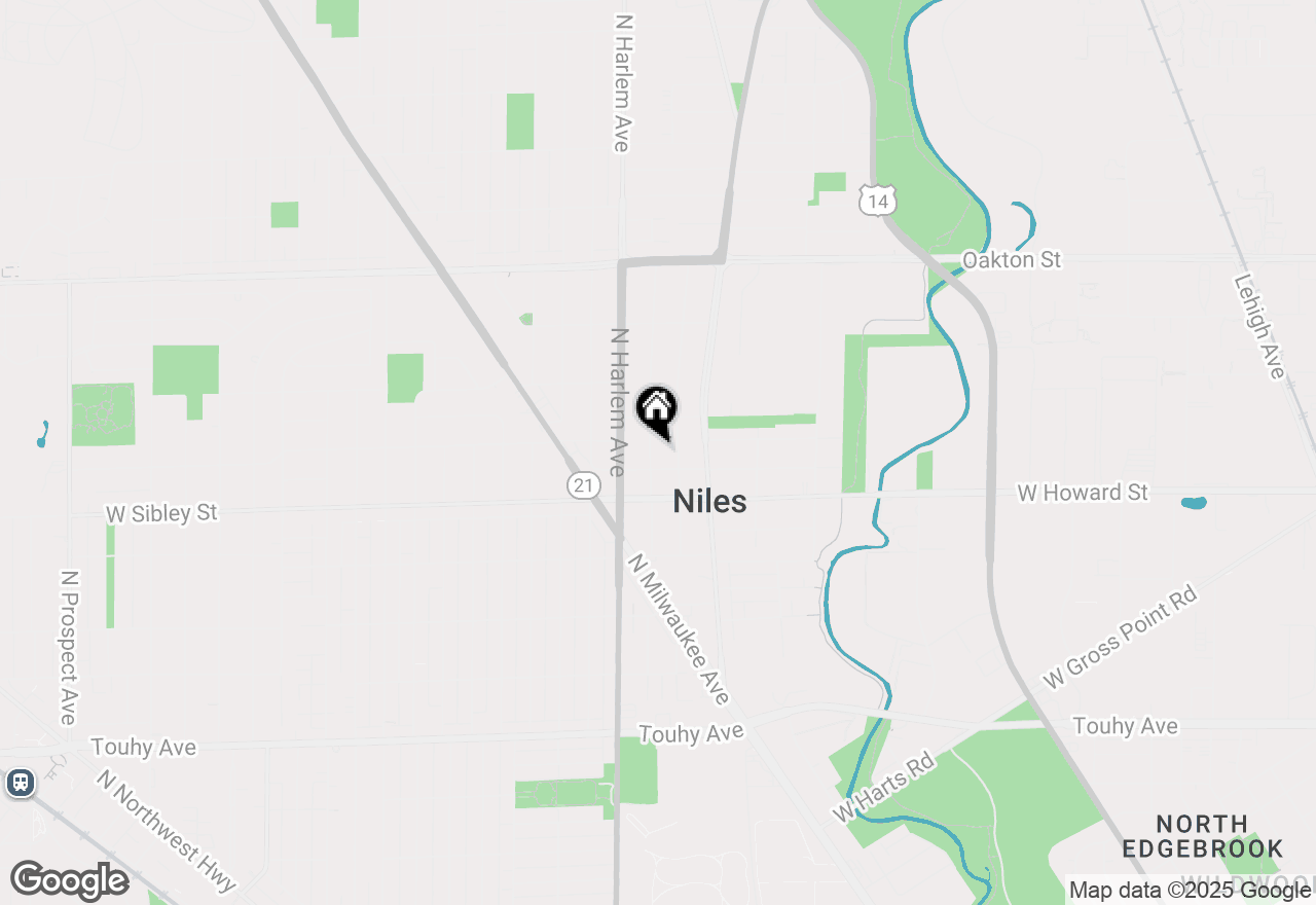 Map of 7645 N Nora Avenue, Niles, IL 60714