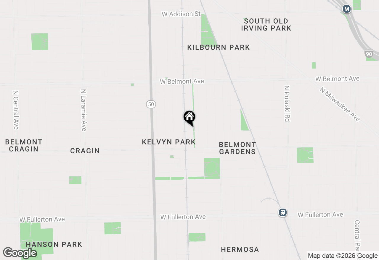 Map of 4566 W George Street #1, Chicago, IL 60641