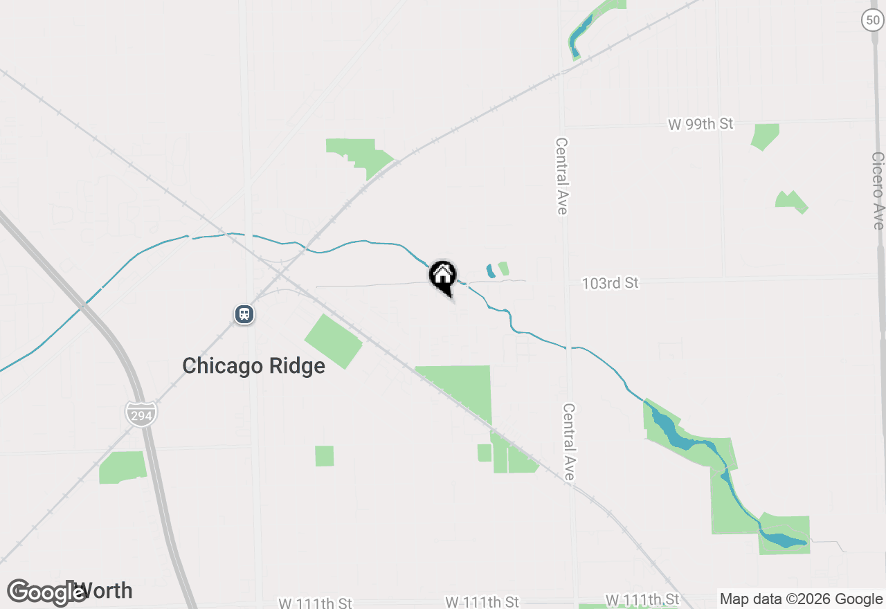 Map of 10326 Mayfield Avenue #1S, Oak Lawn, IL 60453