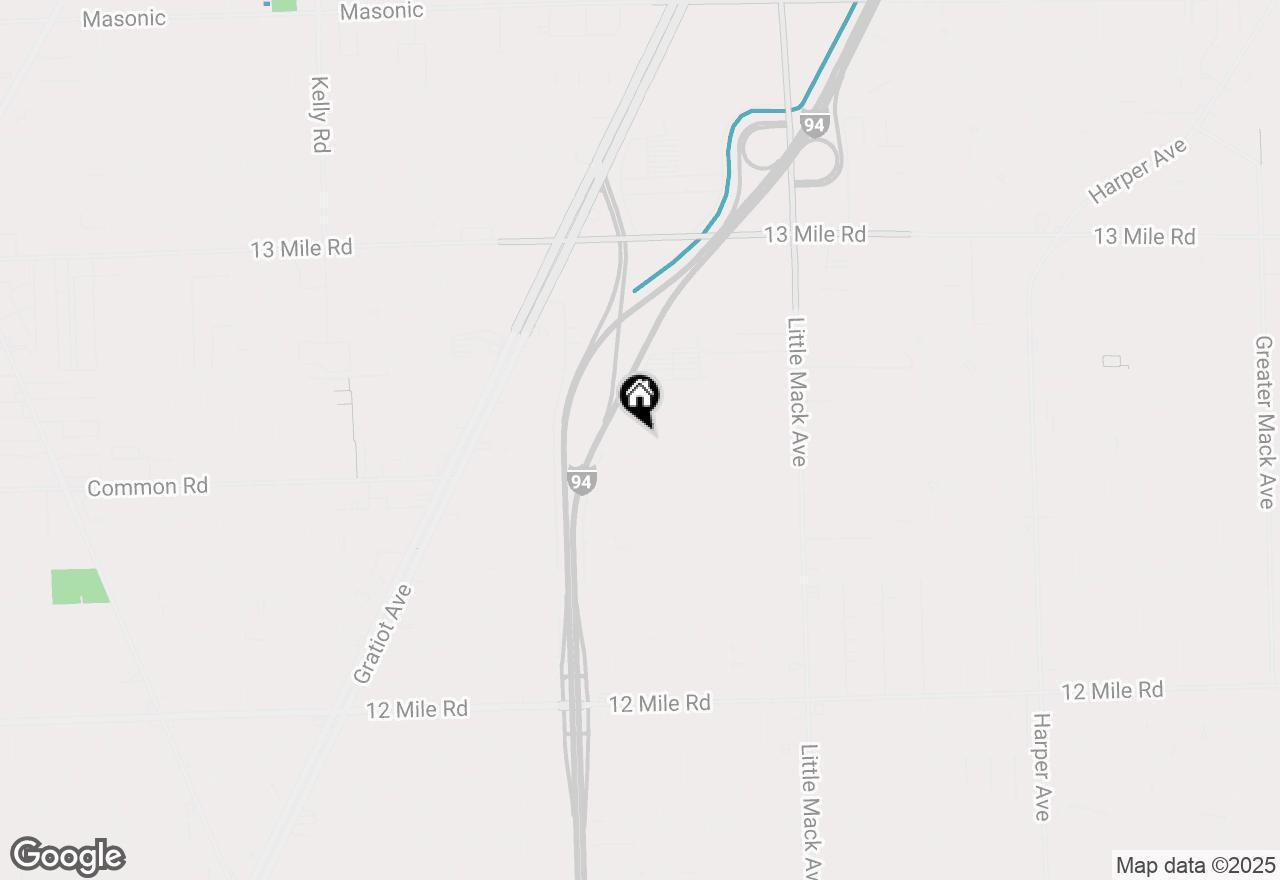 Map of 19961 Wallace Street, Roseville, MI 48066