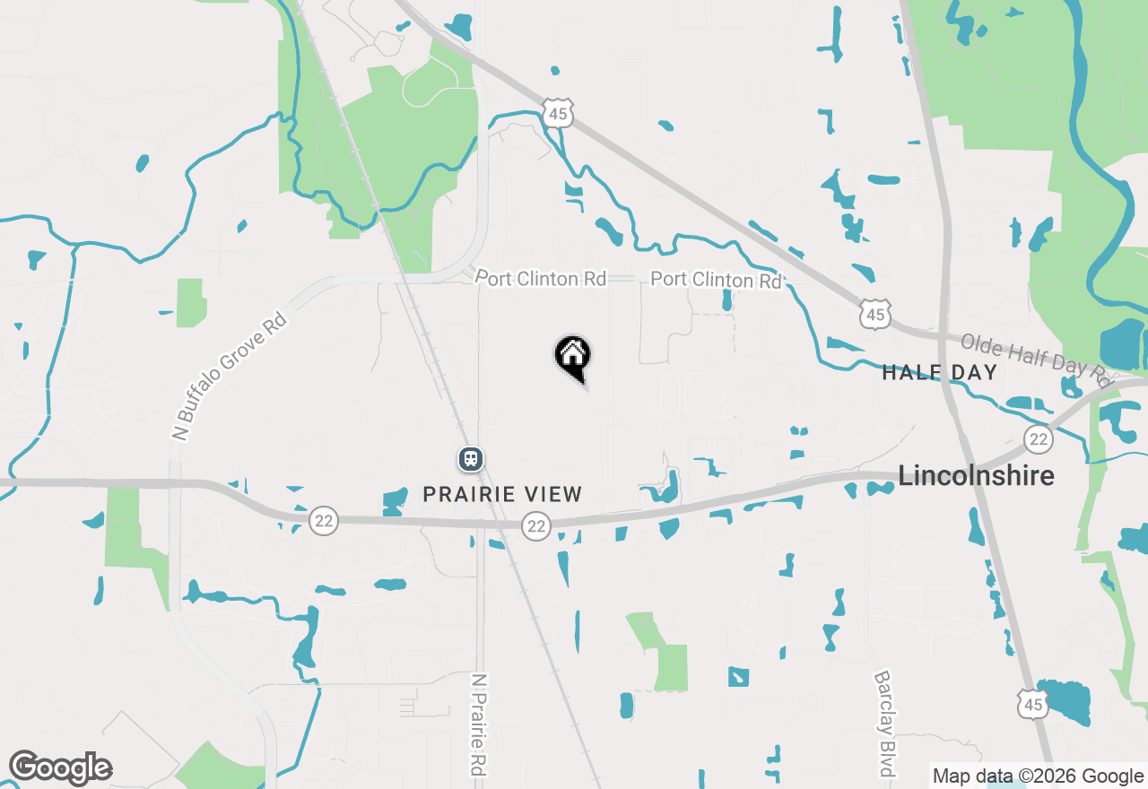 Map of 23203 N Prairie Lane, Lincolnshire, IL 60069