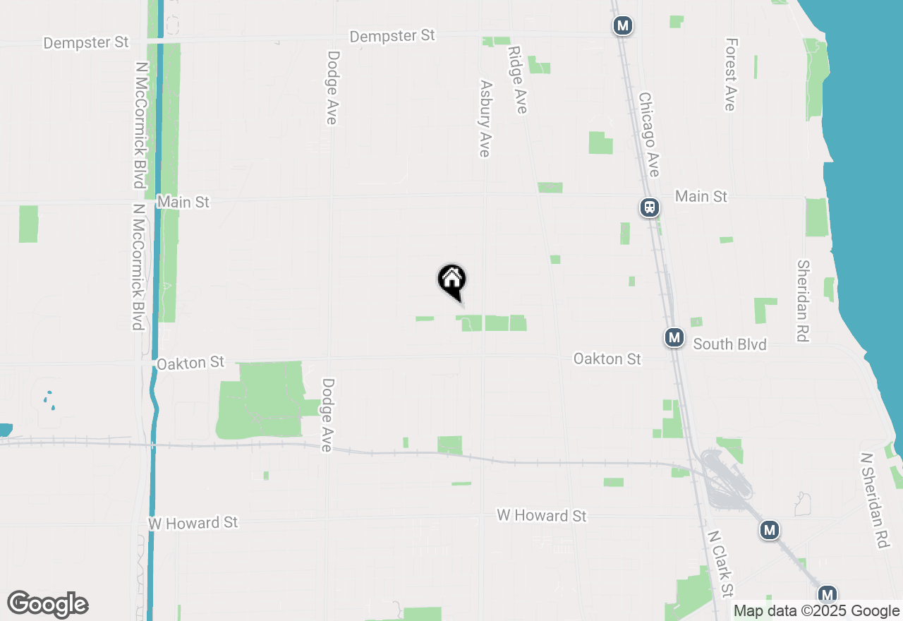 Map of 1408 Seward Street, Evanston, IL 60202