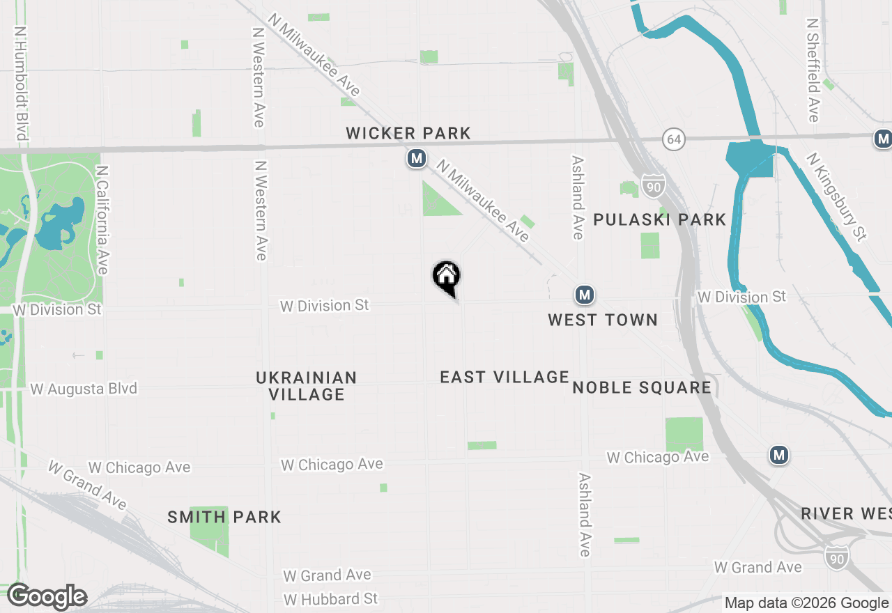 Map of 1925 W Division Street #1, Chicago, IL 60622