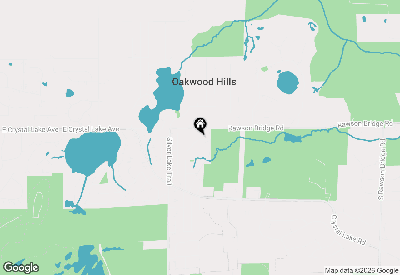 Map of 12 Oak Drive, Oakwood Hills, IL 60013