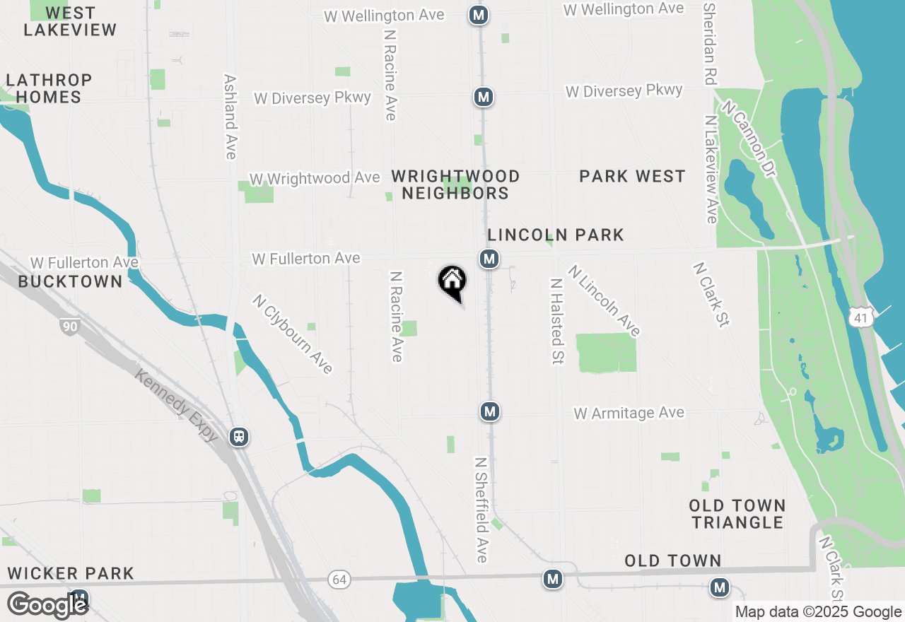 Map of 2236 N Kenmore Avenue #1N, Chicago, IL 60614