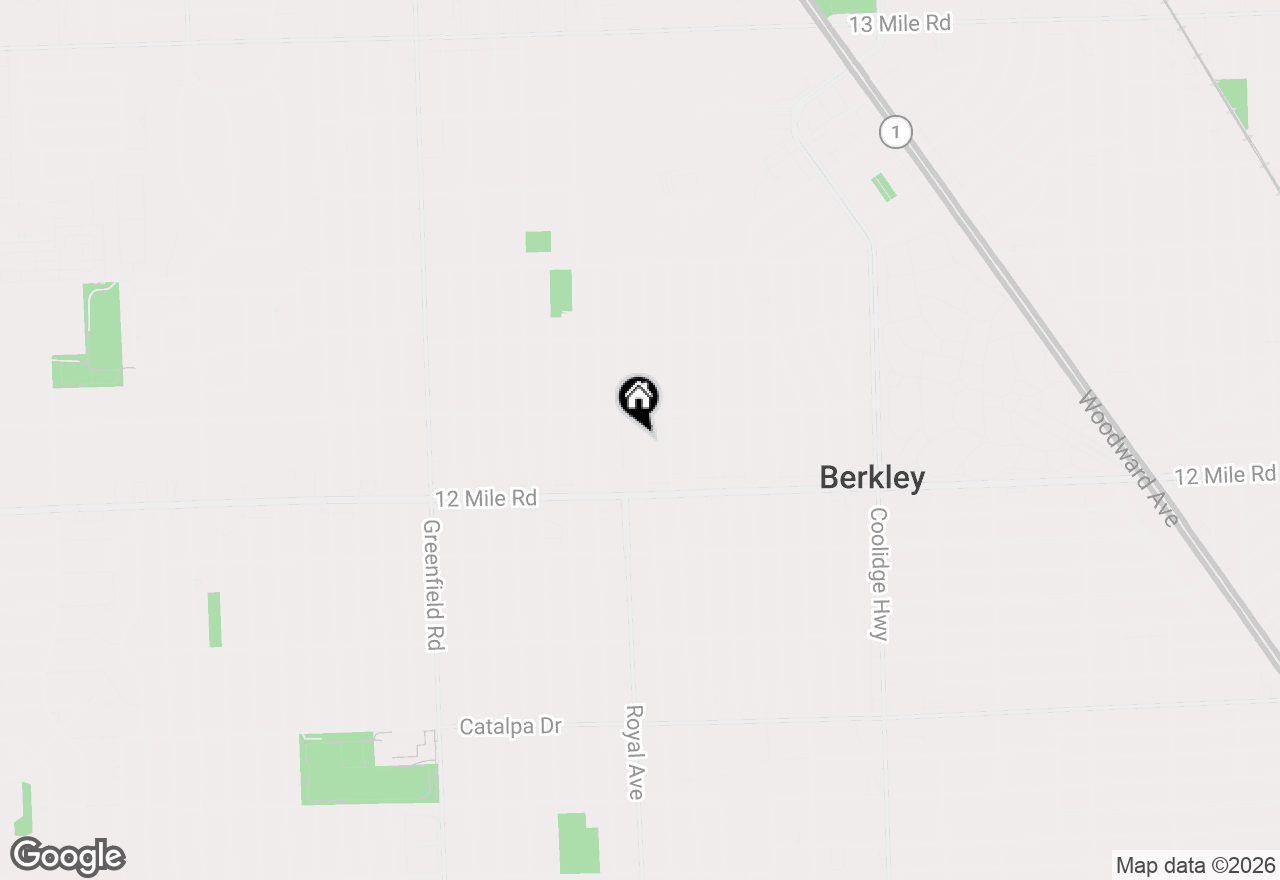 Map of 3617 Buckingham Avenue, Berkley, MI 48072
