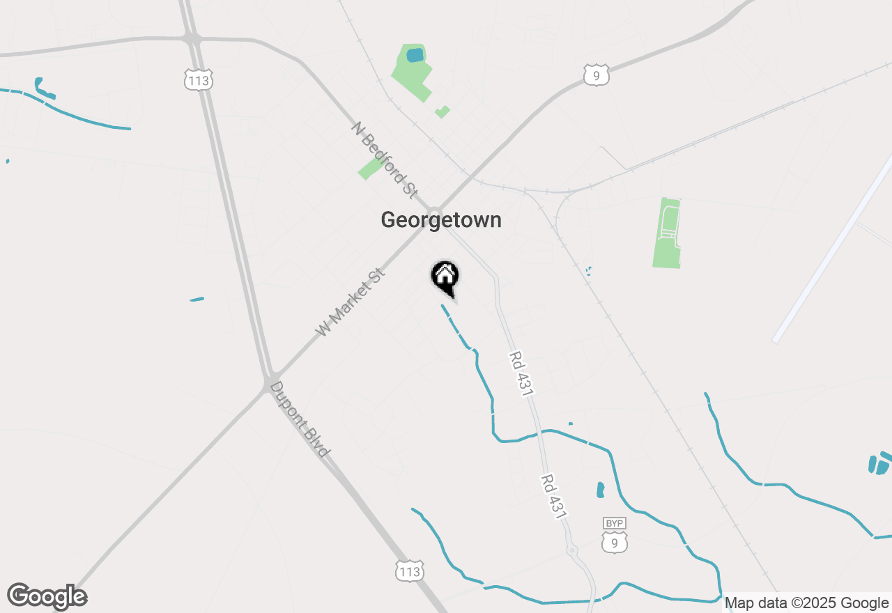 Map of 117 W Adams Street, Georgetown, DE 19947