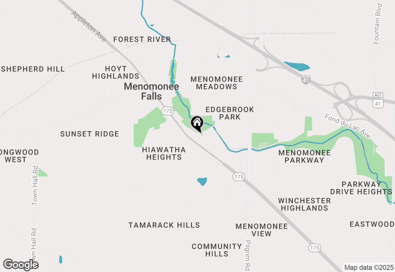 Map of N86W16193 Arthur Ave, Menomonee Falls, WI 53051