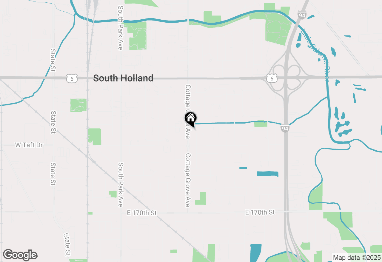 Map of 808 E 165th Place, South Holland, IL 60473