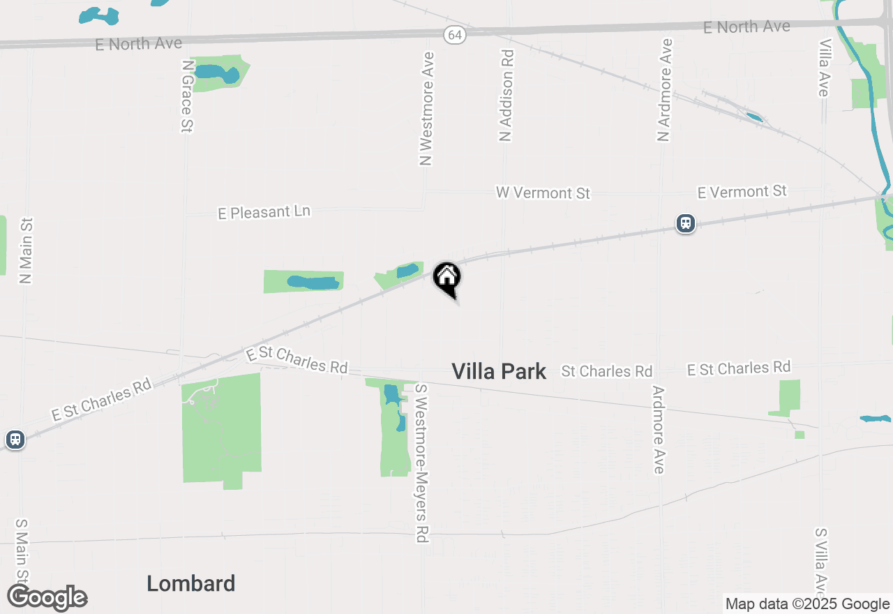 Map of 201 N Biermann Avenue, Villa Park, IL 60181