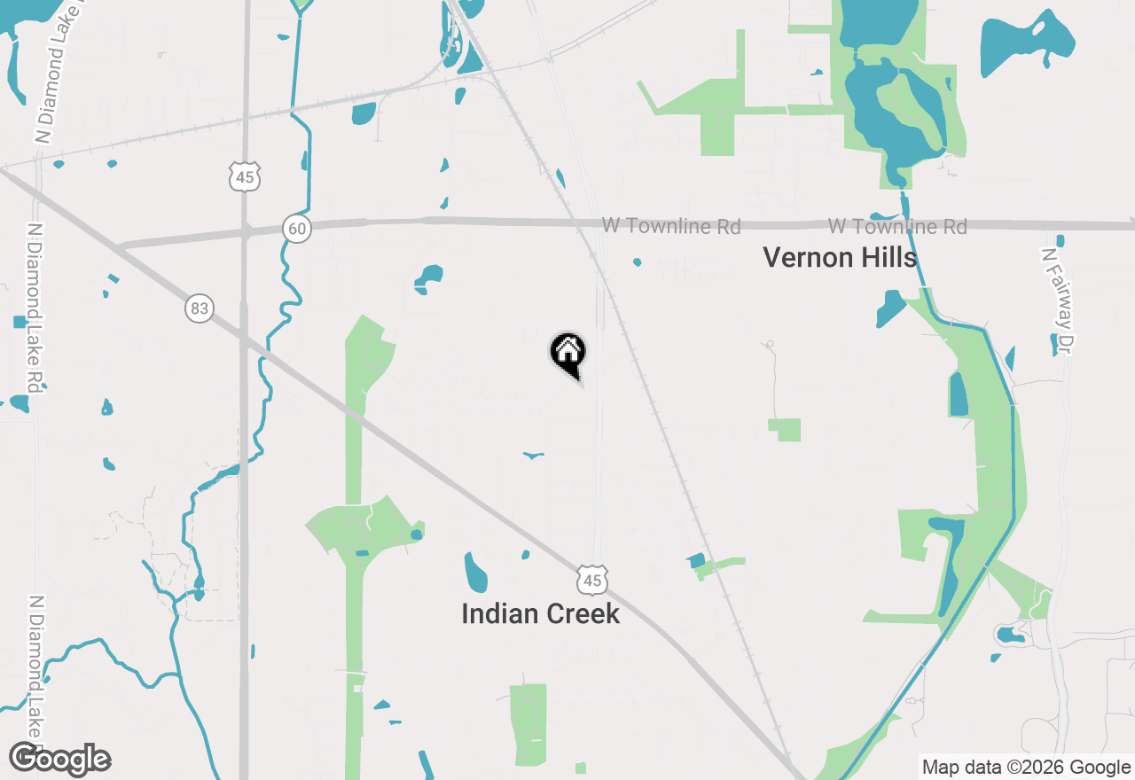 Map of (Address confidential), Mundelein, Illinois 60060