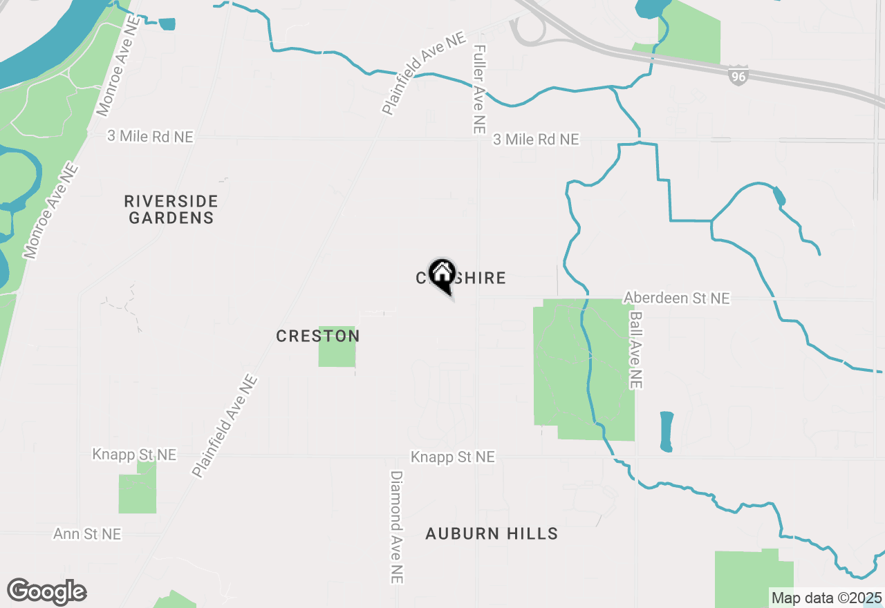 Map of 1110 Aberdeen Street Ne, Grand Rapids, MI 49505