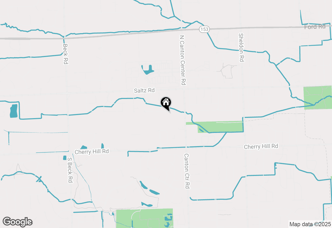 Map of 45607 Baywood Boulevard, Canton, MI 48187