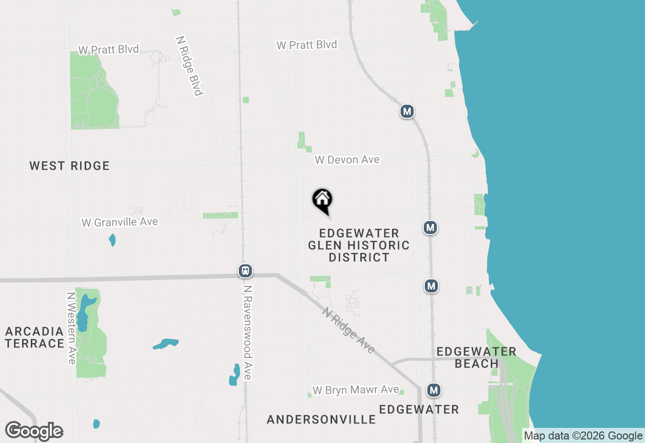 Map of 1515 W Granville Avenue, Chicago, IL 60660