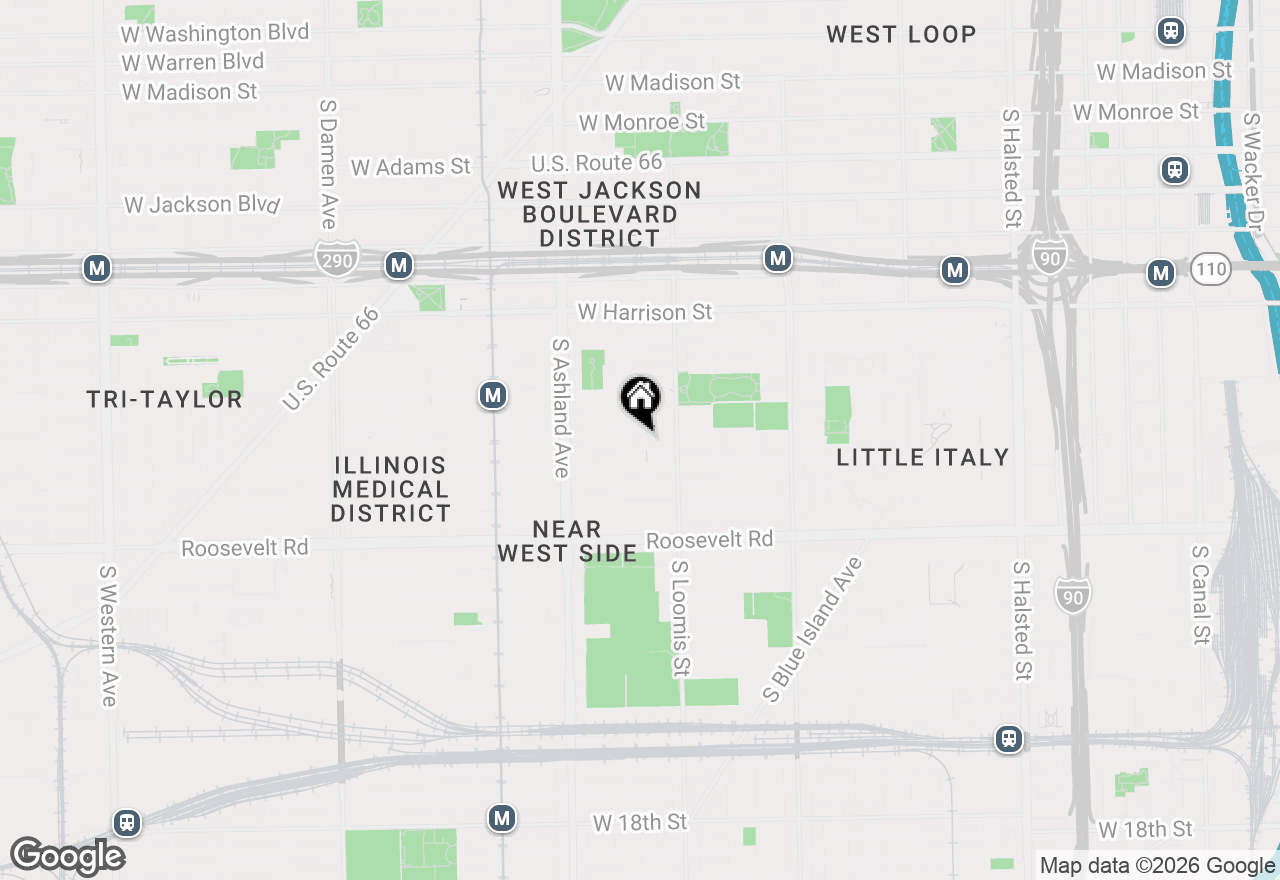 Map of 916 S Bishop Street, Chicago, IL 60607