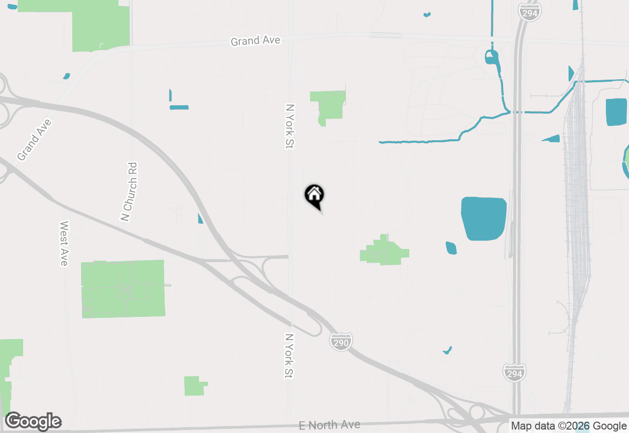 Map of 698 N Kenilworth Avenue, Glen Ellyn, IL 60137