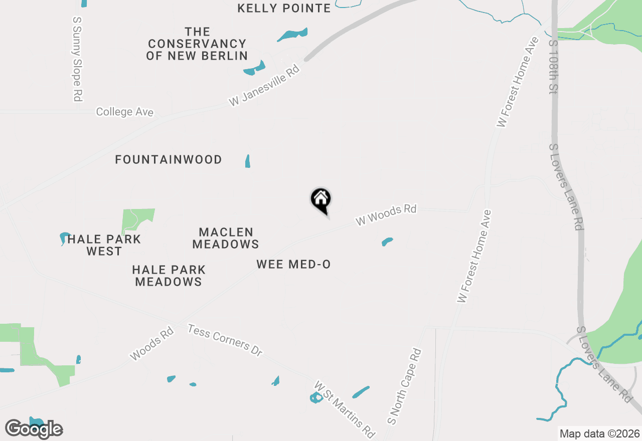 Map of 12329 W Larkspur Rd, Franklin, WI 53132