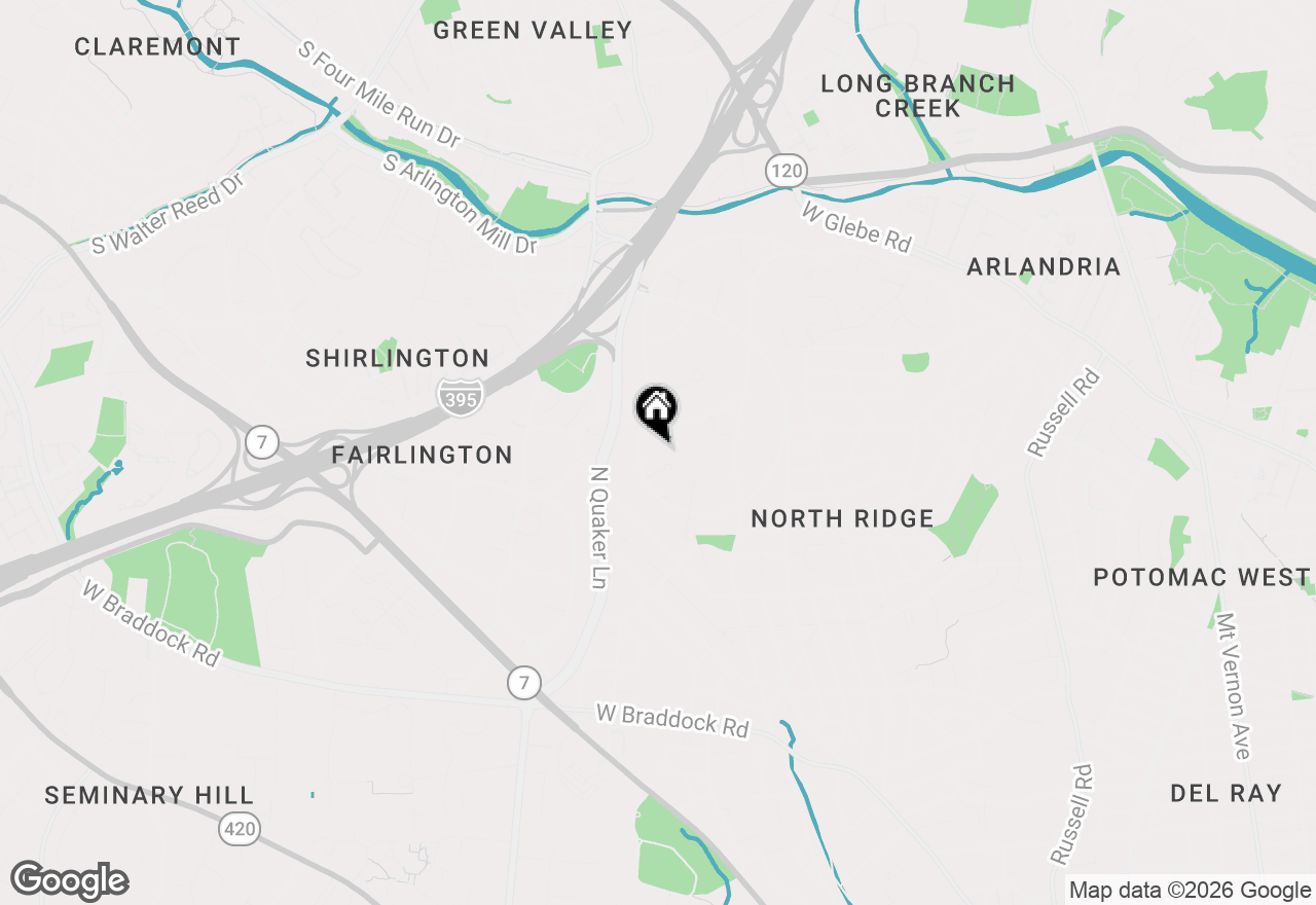 Map of 3327 Martha Custis Drive #3327, Alexandria, VA 22302