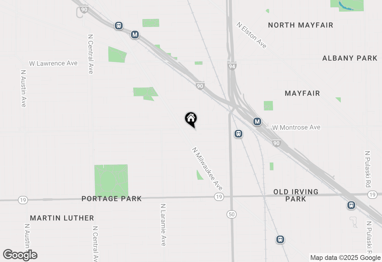 Map of 5015 W Montrose Avenue #1, Chicago, IL 60641