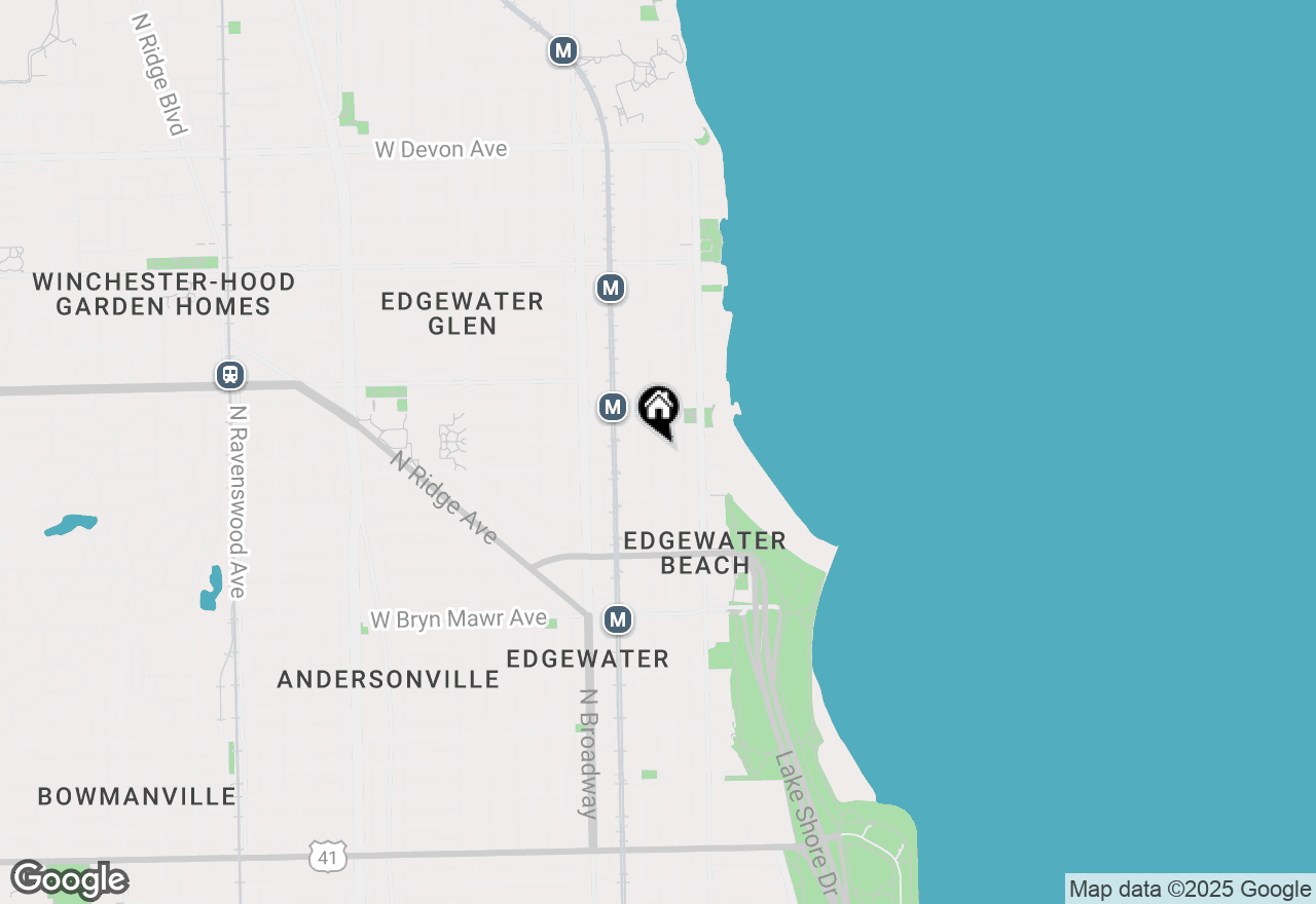 Map of 5848 N Kenmore Avenue #208, Chicago, IL 60660