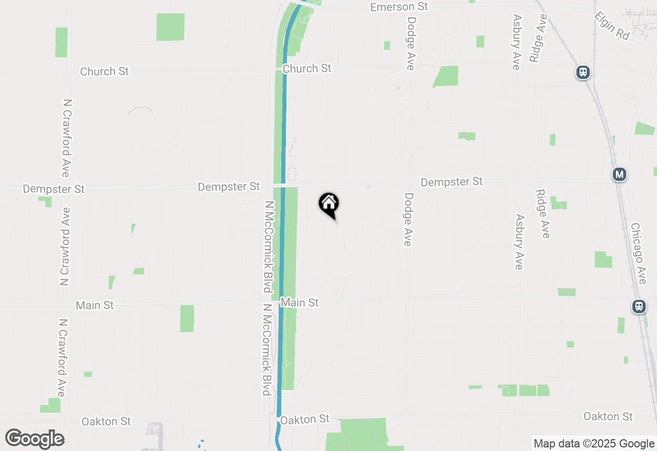 Map of 1126 Pitner Avenue, Evanston, IL 60202