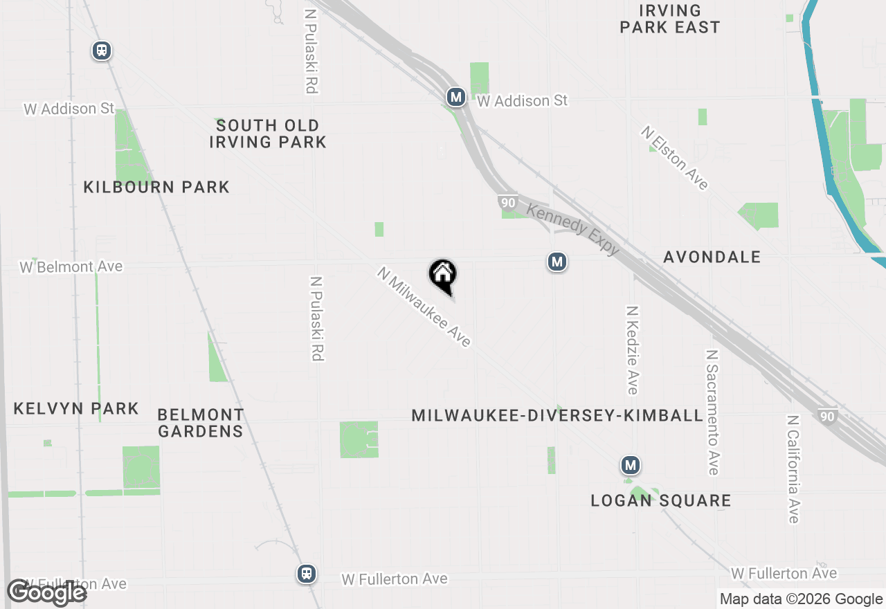 Map of 3653 W Barry Avenue #2W, Chicago, IL 60618