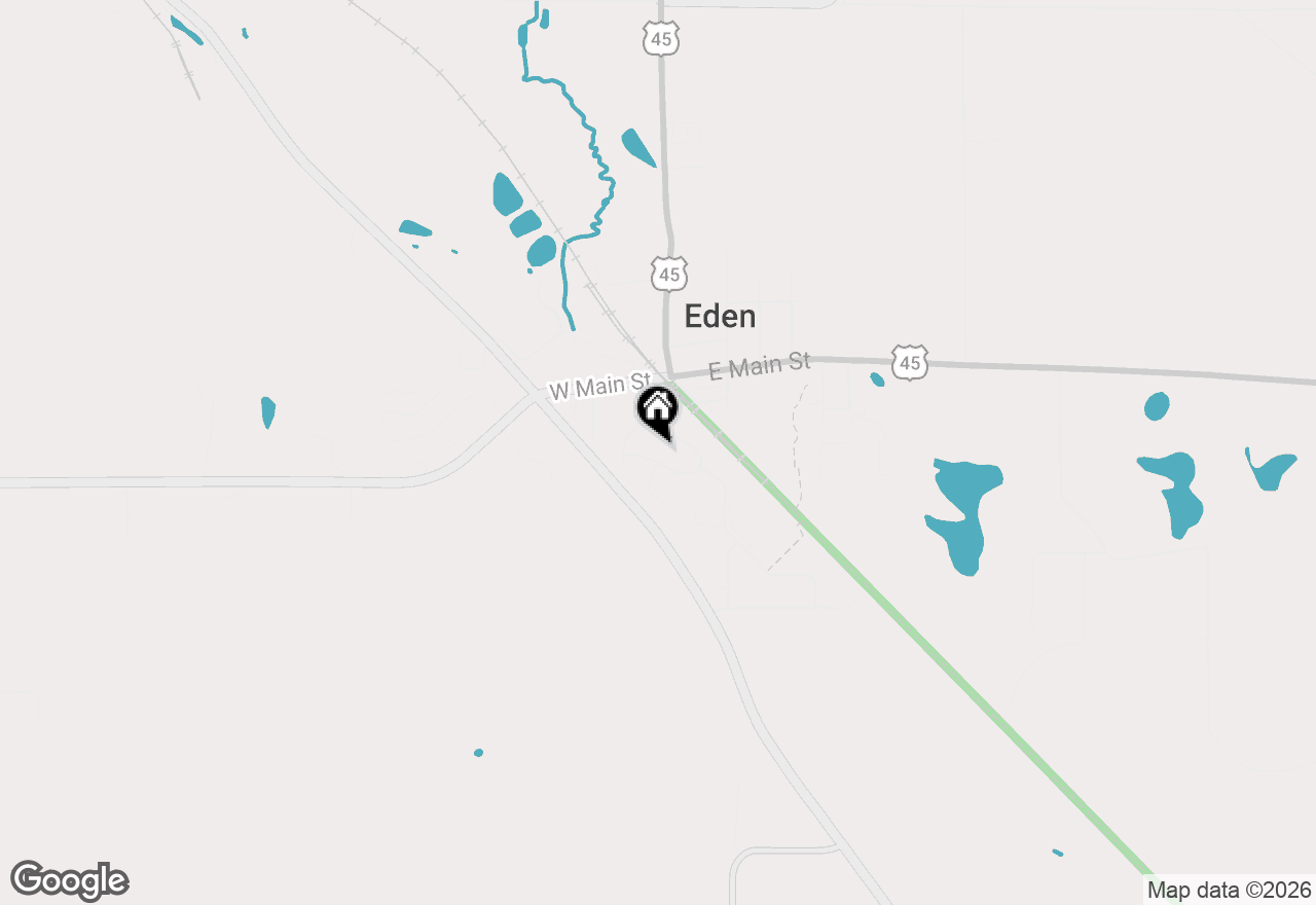 Map of 126 Southgate Dr, Eden, WI 53019