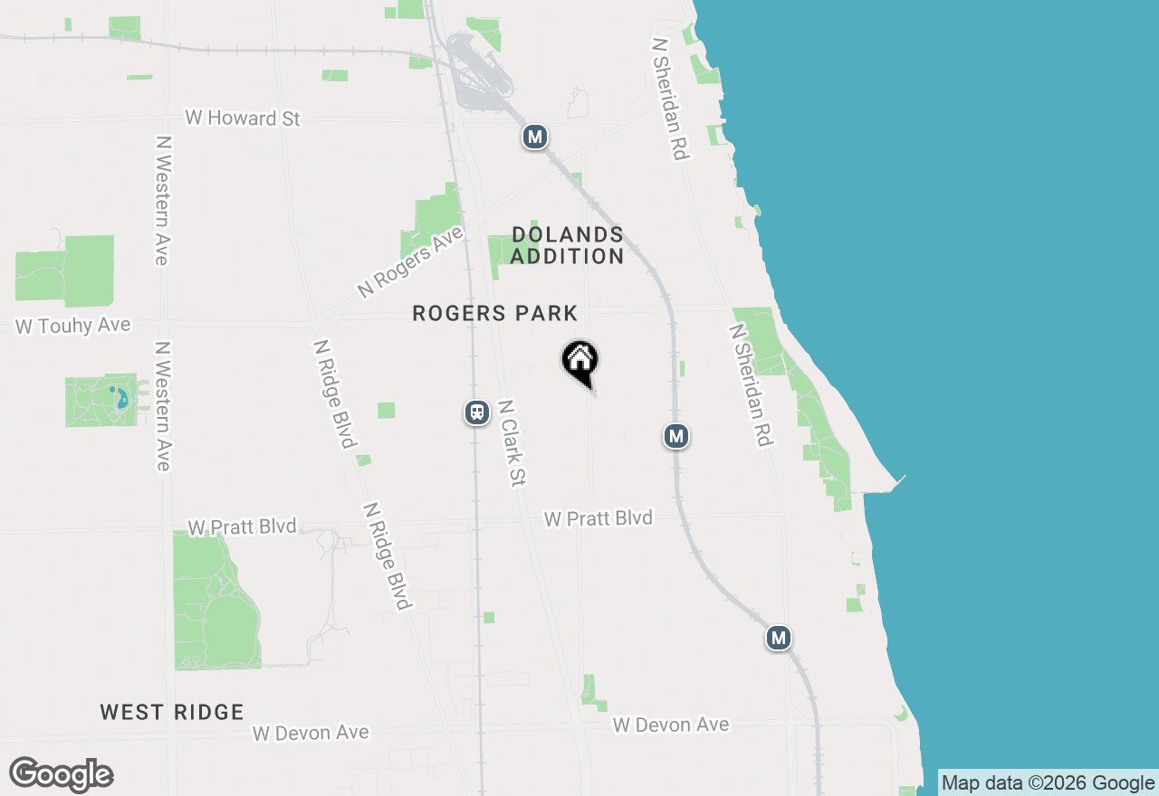 Map of 7018 N Ashland Boulevard #1N, Chicago, IL 60626