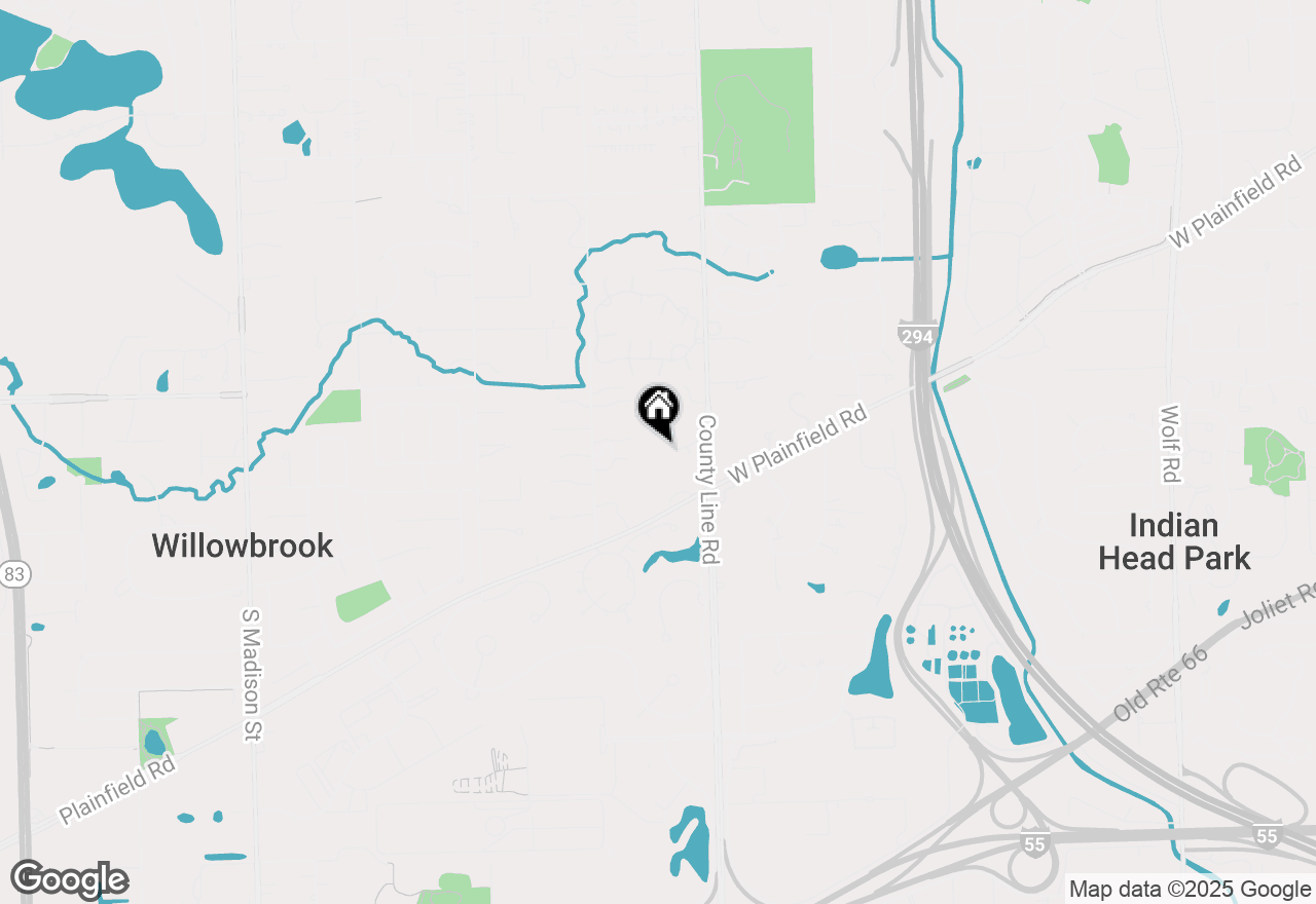 Map of 53 S Cabernet Court, Burr Ridge, IL 60527