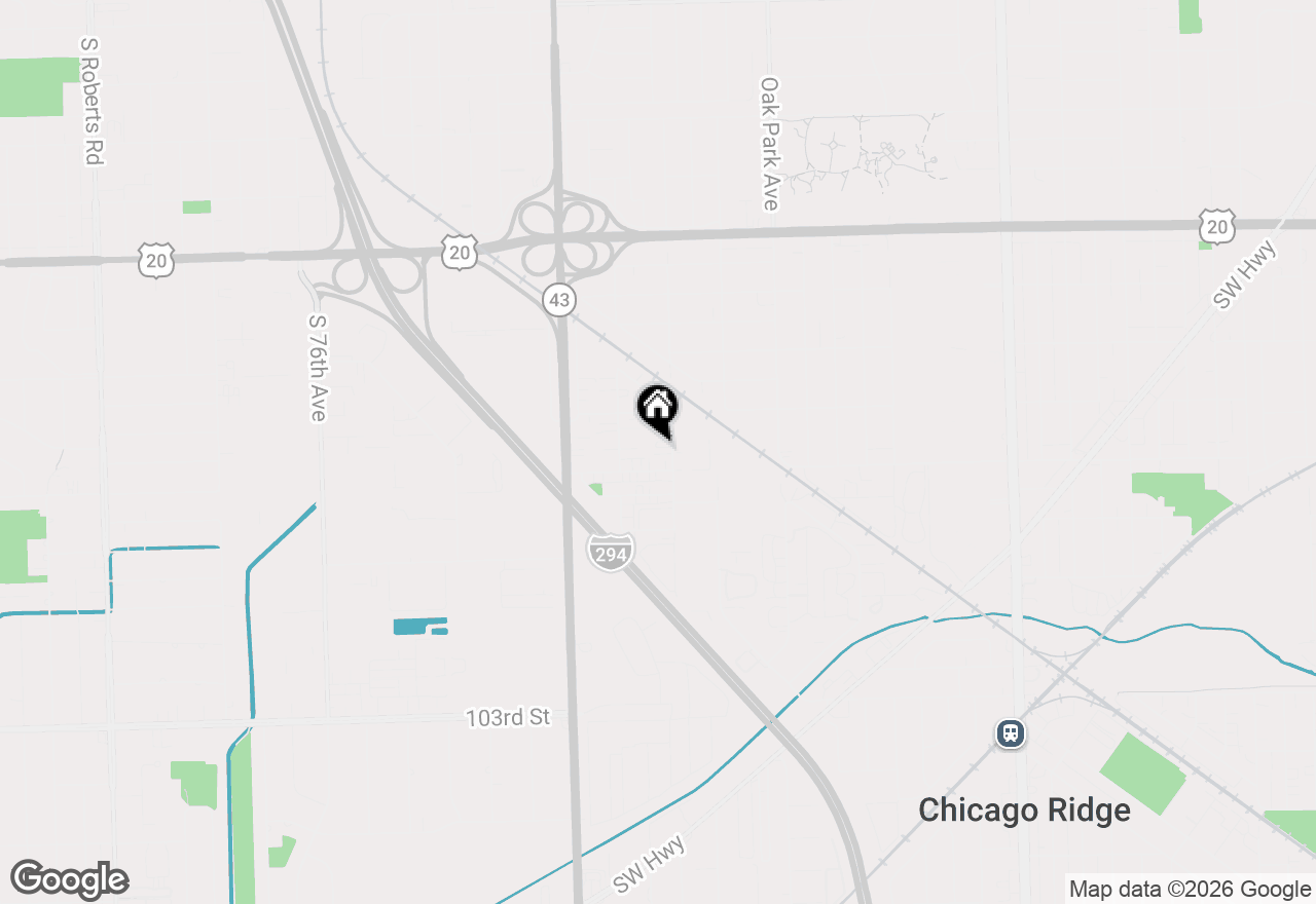 Map of 9830 Sayre Avenue #13, Chicago Ridge, IL 60415