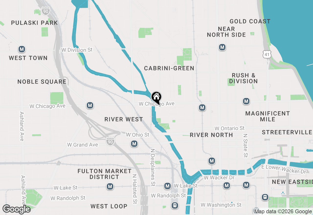 Map of 758 N Larrabee Street #319, Chicago, IL 60654