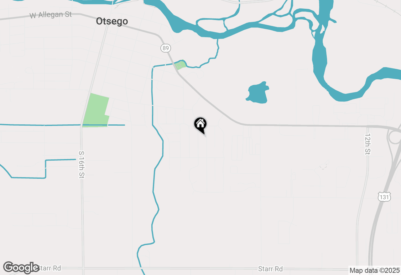Map of 813 Barton Street, Otsego, MI 49078