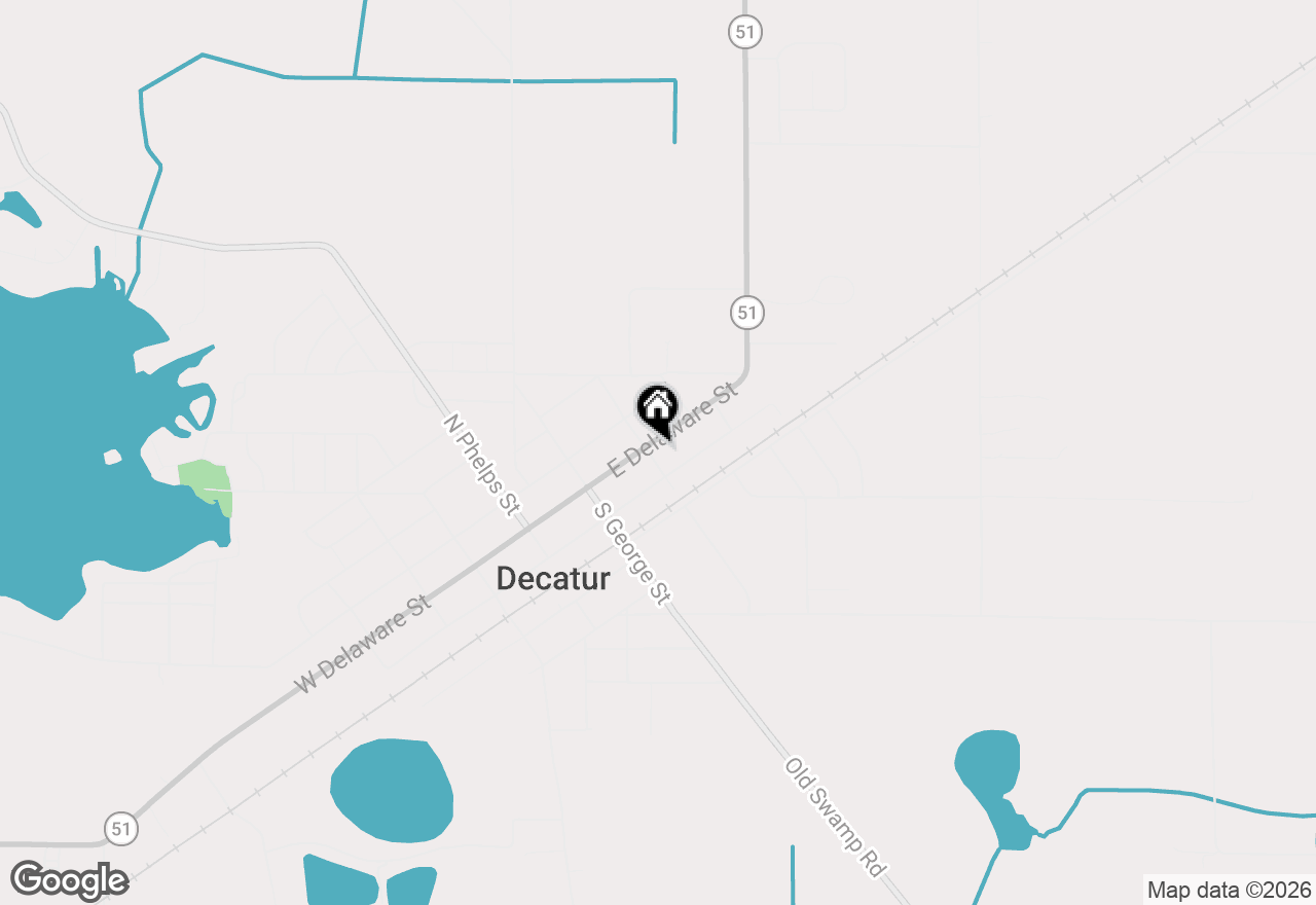 Map of 300 E Delaware Street, Decatur, MI 49045