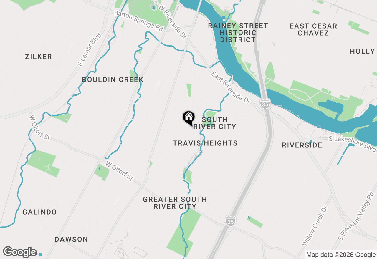 Map of 1702 Newning Ave #A, Austin, TX 78704